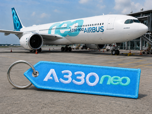 Airbus A330neo  Embroidered Bag Tag – Premium Imported Quality Keyring