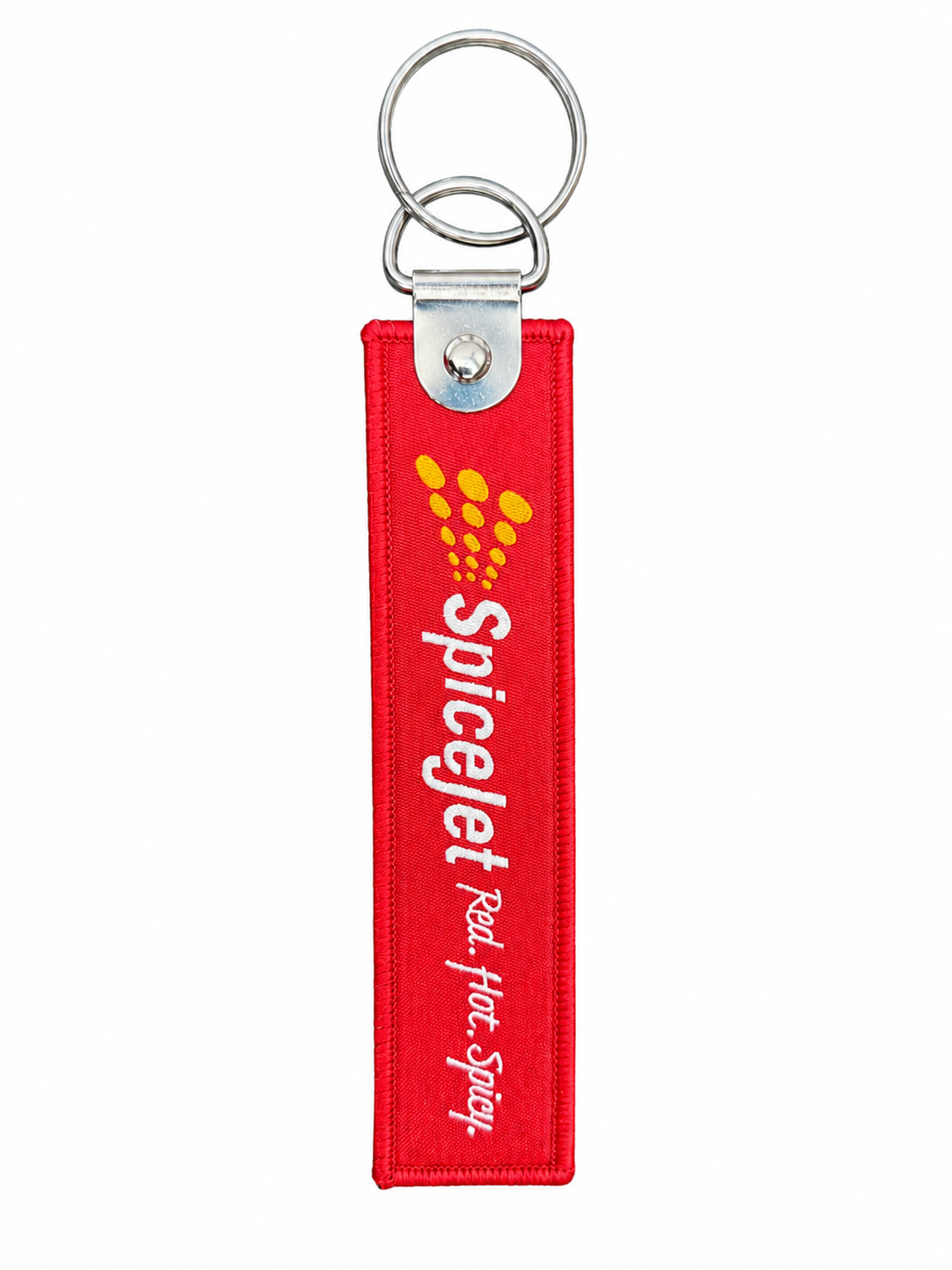 5 Indian Airline Embroidered Bag Tag – Premium Imported Quality Keyring