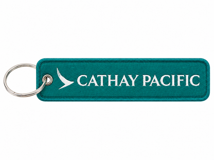Cathay Pacific Airways Embroidered Bag Tag – Premium Imported Quality Keyring