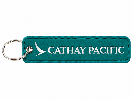 Cathay Pacific Airways Embroidered Bag Tag – Premium Imported Quality Keyring