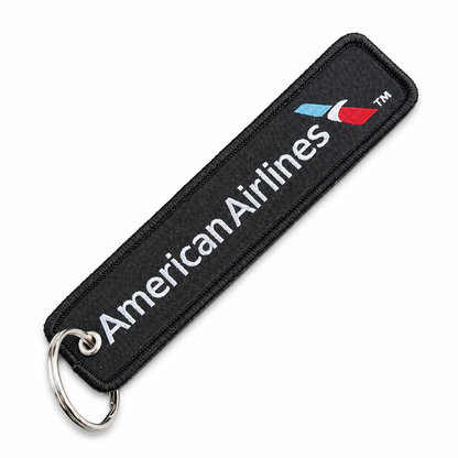 American Airlines Embroidered Bag Tag – Premium Imported Quality Keyring