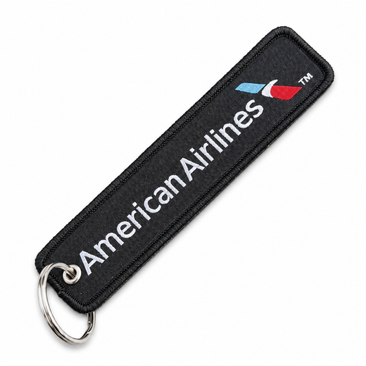 American Airlines Embroidered Bag Tag – Premium Imported Quality Keyring