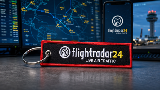 Flight Radar24 Embroidered Bag Tag – Premium Imported Quality Keyring