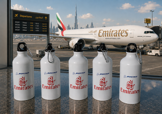 Emirates Boeing 600ml Stainless Steel Water Bottle