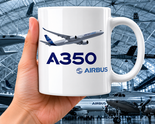Airbus A350 Ceramic Coffee Mug