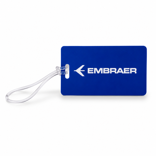 PVC Luggage Tag (Embraer) – Premium Quality