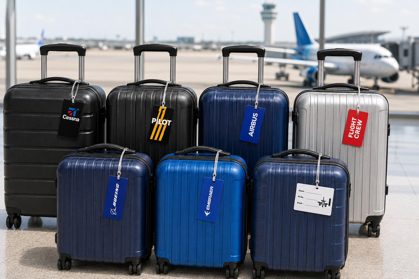 PVC Luggage Tag (Embraer) – Premium Quality