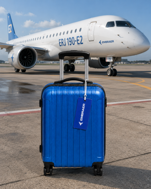 PVC Luggage Tag (Embraer) – Premium Quality
