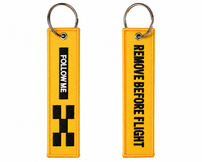 Follow Me Embroidered Bag Tag – Premium Imported Quality Keyring