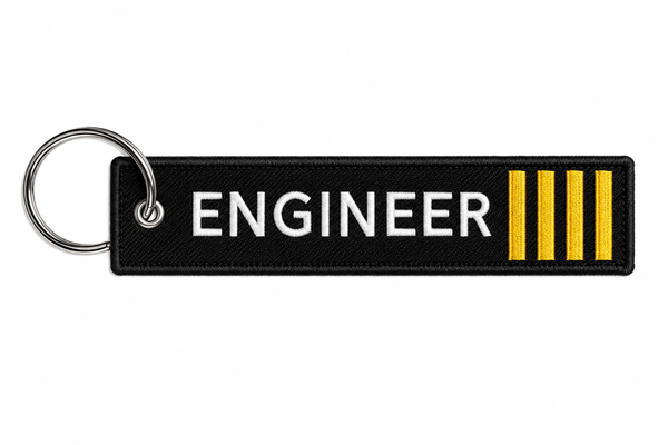 Engineer 4Bar Embroidered Bag Tag – Premium Imported Quality Keyring