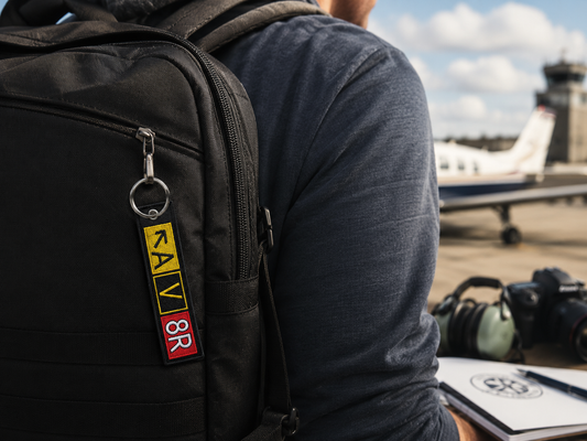 AV8R  Embroidered Bag Tag – Premium Imported Quality Keyring