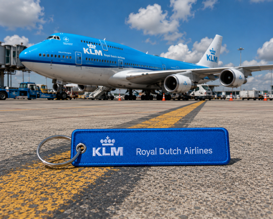 KLM Embroidered Bag Tag – Premium Imported Quality Keyring