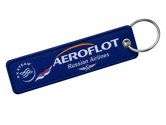 Aeroflot (Russian Airline) Embroidered Bag Tag – Premium Imported Quality Keyring