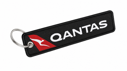 Qantas Embroidered Bag Tag – Premium Imported Quality Keyring