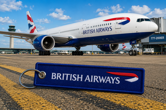 British Airways Embroidered Bag Tag – Premium Imported Quality Keyring