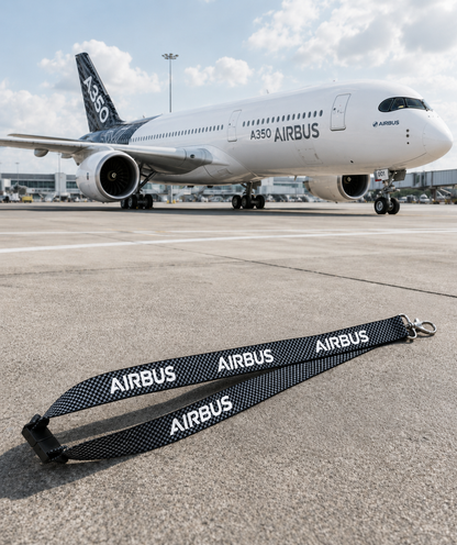 Airbus Carbon/Checks Premium - Lanyard