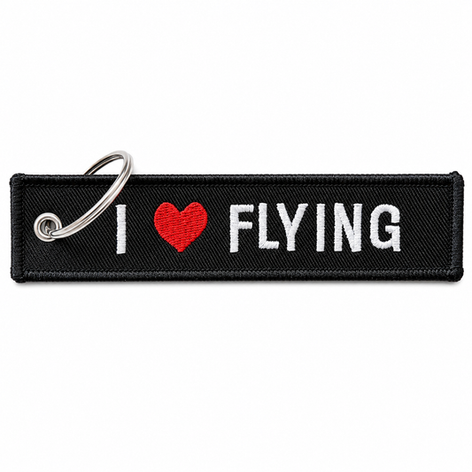 I❤️Flying  Embroidered Bag Tag – Premium Imported Quality Keyring