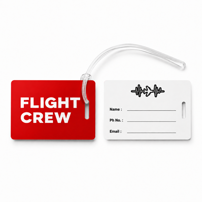 PVC Luggage Tag (Flight Crew) – Premium Quality