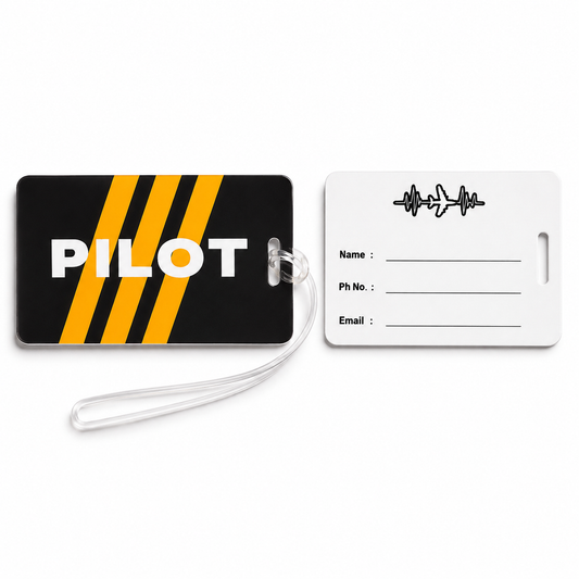 PVC Luggage Tag (Pilot) – Premium Quality