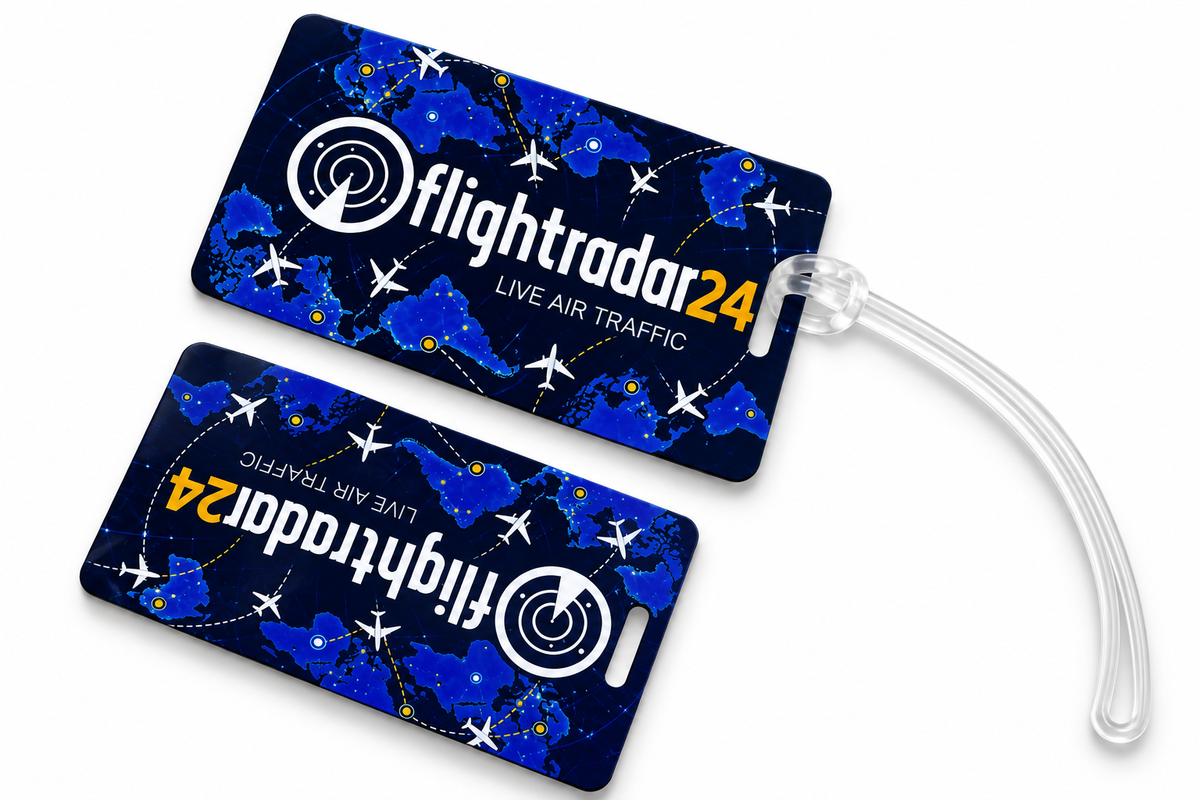 Flight Radar 24 PVC Luggage Tag – Premium Quality