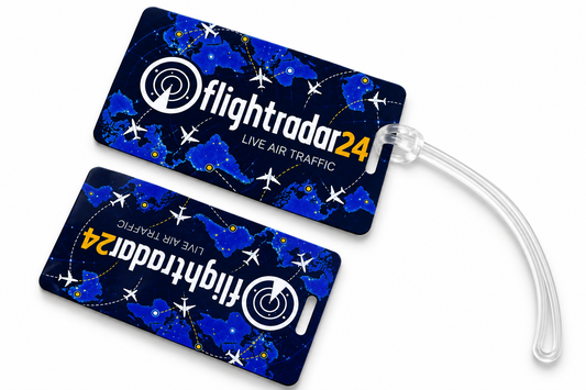 Flight Radar 24 PVC Luggage Tag – Premium Quality