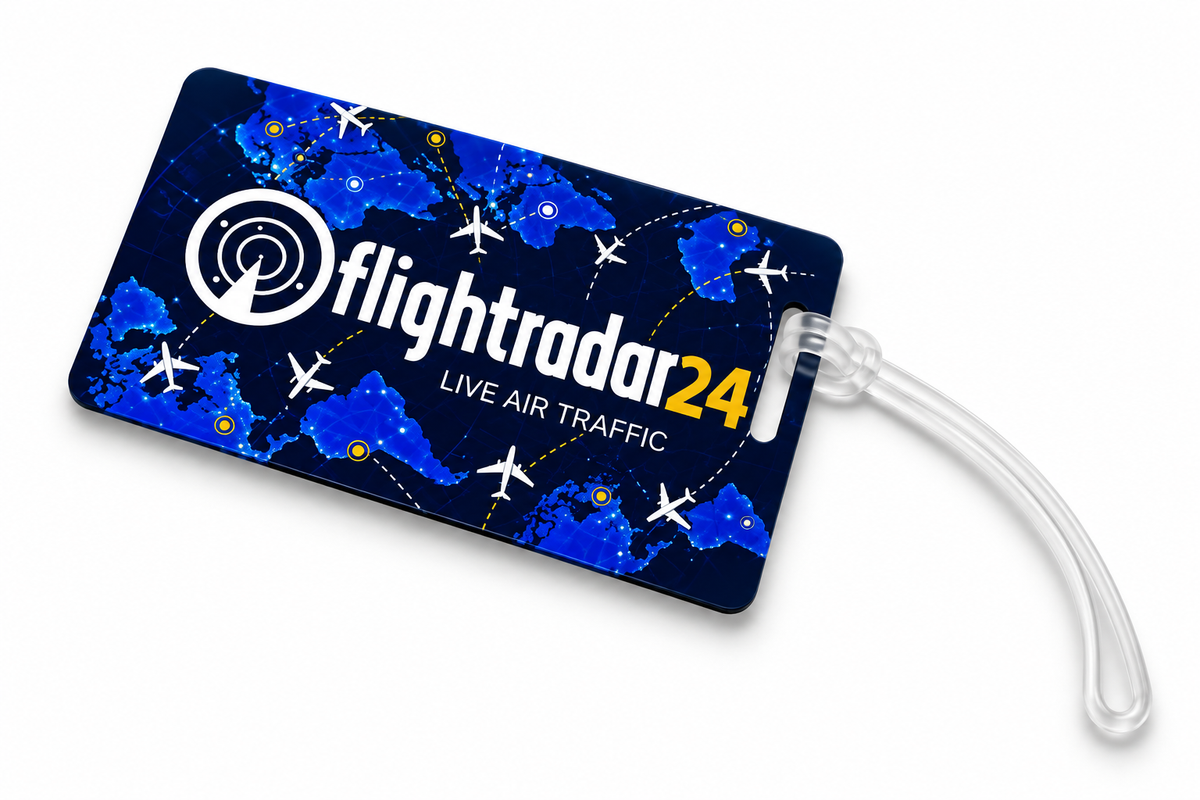 Flight Radar 24 PVC Luggage Tag – Premium Quality