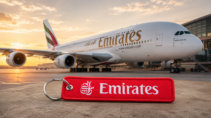 Emirates Embroidered Bag Tag – Premium Imported Quality Keyring
