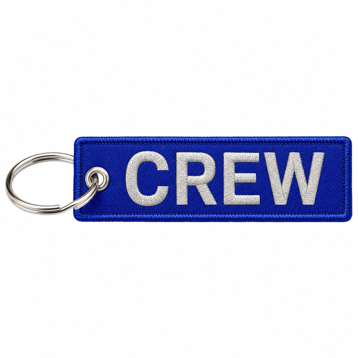 Crew Blue  Embroidered Bag Tag – Premium Imported Quality Keyring