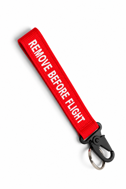 Remove Before Flight - Satin Hook Keychain