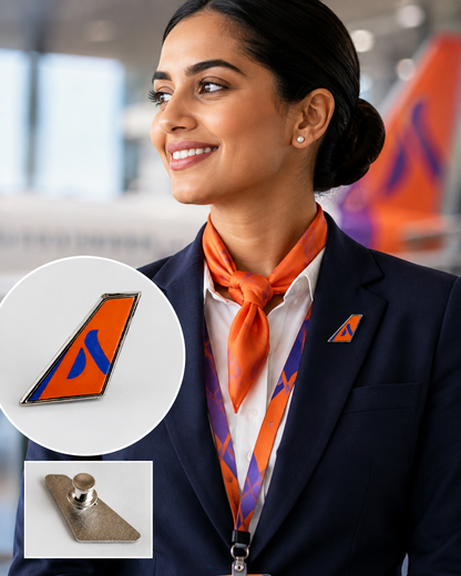 Akasa Air Tail Lapel Pin – Premium Aviation Collectible