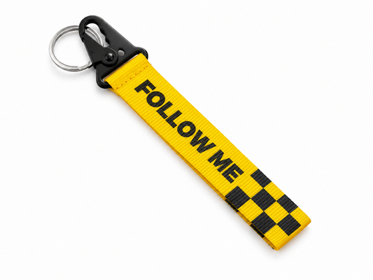 Follow Me - Satin Hook Keychain