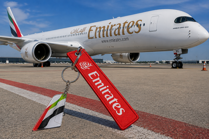 Emirates Premium Imported Bagtag + Acrylic Tail Keychain