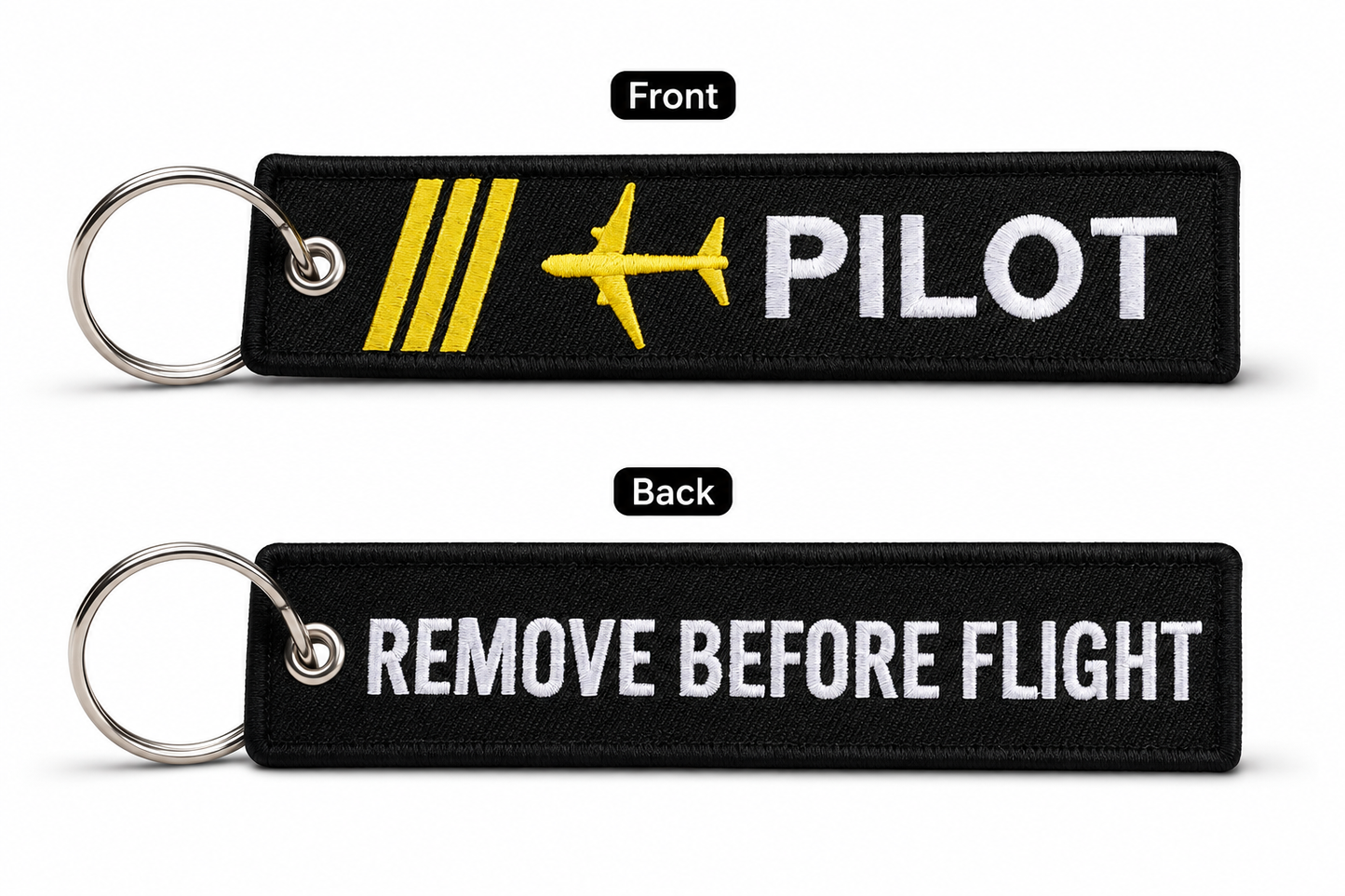 Pilot ✈️ / Remove Before Flight – Premium Imported Bagtag-Keychain