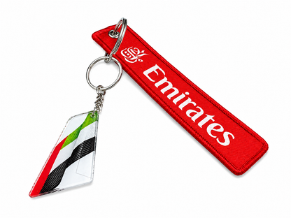 Emirates Premium Imported Bagtag + Acrylic Tail Keychain