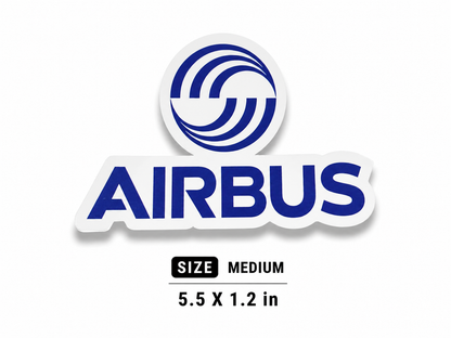 Airbus Vinyl Sticker (Medium 5.5 × 1.2 in)