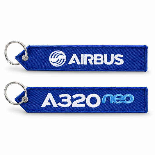 AIRBUS A320 Neo Embroidered Bag Tag – Premium Imported Quality Keyring