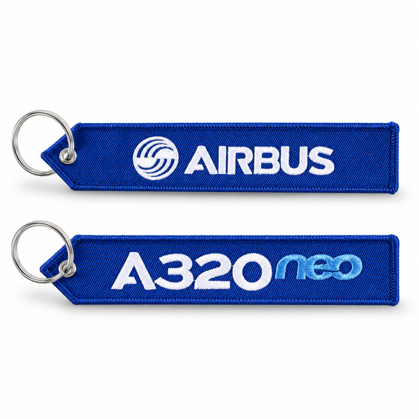 AIRBUS A320 Neo Embroidered Bag Tag – Premium Imported Quality Keyring