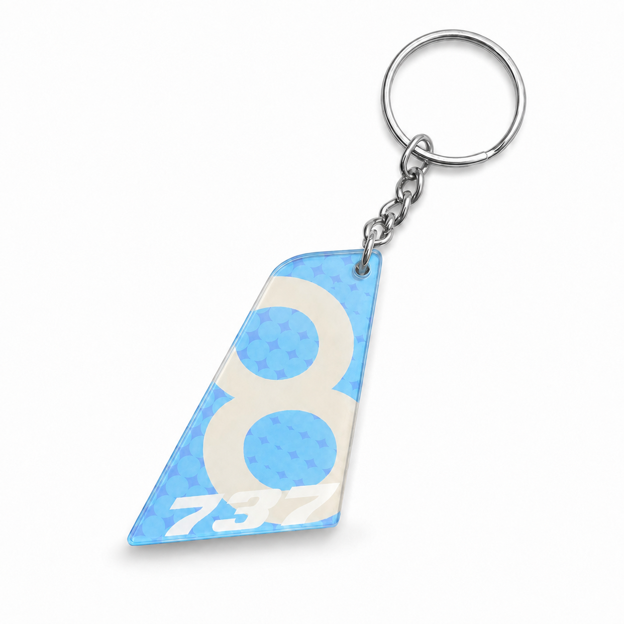 Boeing 737 MAX 8 Acrylic Tail Keychain