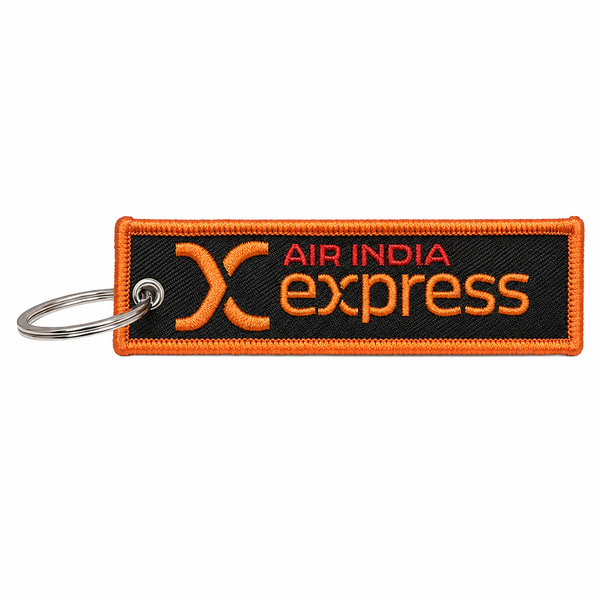 Air India Express Premium Imported Embroidery Bagtag – Keychain