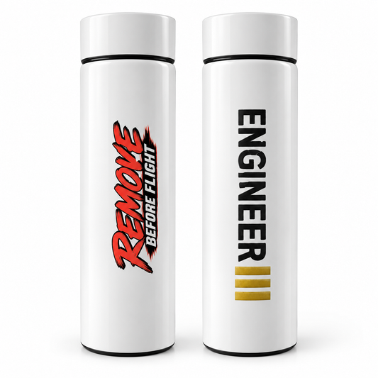 Engineer × Remove Before Flight Temperature Sipper – Premium Stainless Steel Water Bottle | 500ML