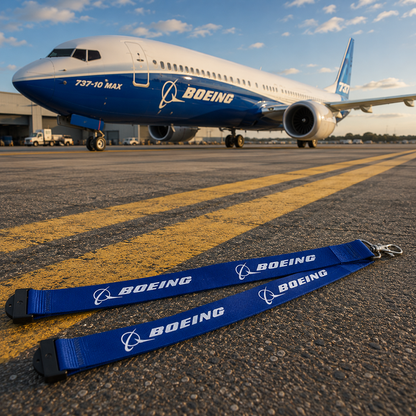 Premium Boeing (Blue) Lanyard