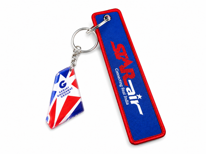 Star Air (India) Premium Imported Bagtag + Acrylic Tail Keychain