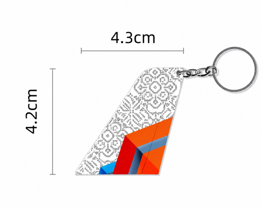Air India Express Acrylic Tail Keychain – Premium Aviation Collectible