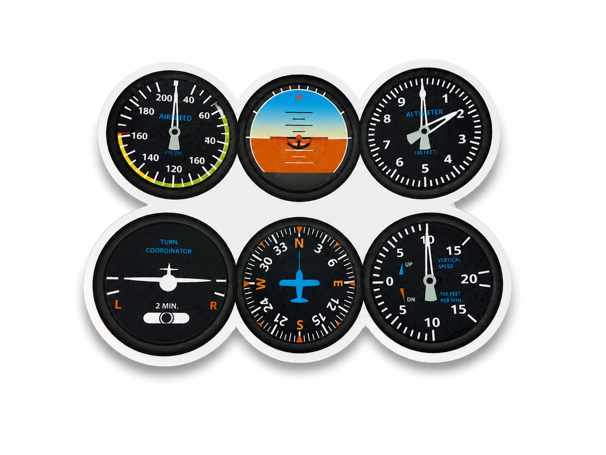 Pilot 6 Pack Set Vinyl Sticker