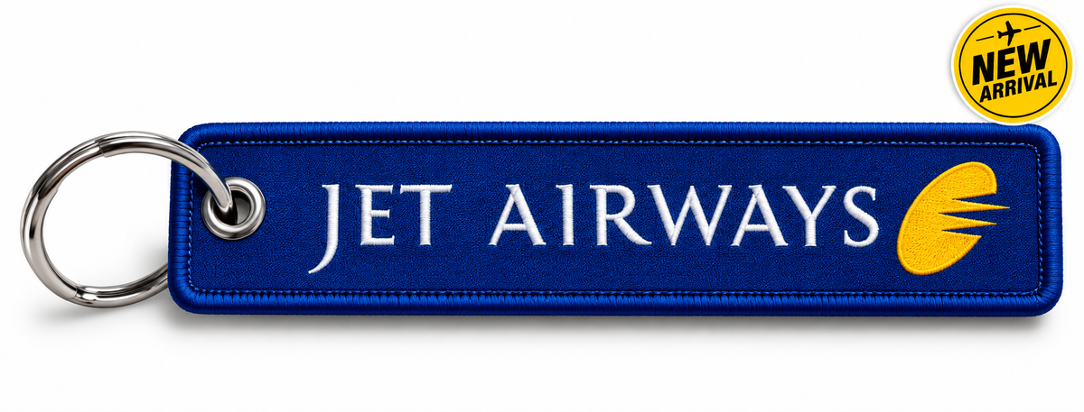 Jet Airways (9W) Premium Imported Woven Bagtag-Keychain