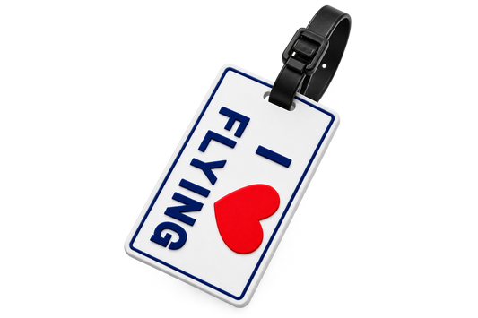 I ❤️ Flying PVC Luggage Tag – Premium Imported Quality ✈️