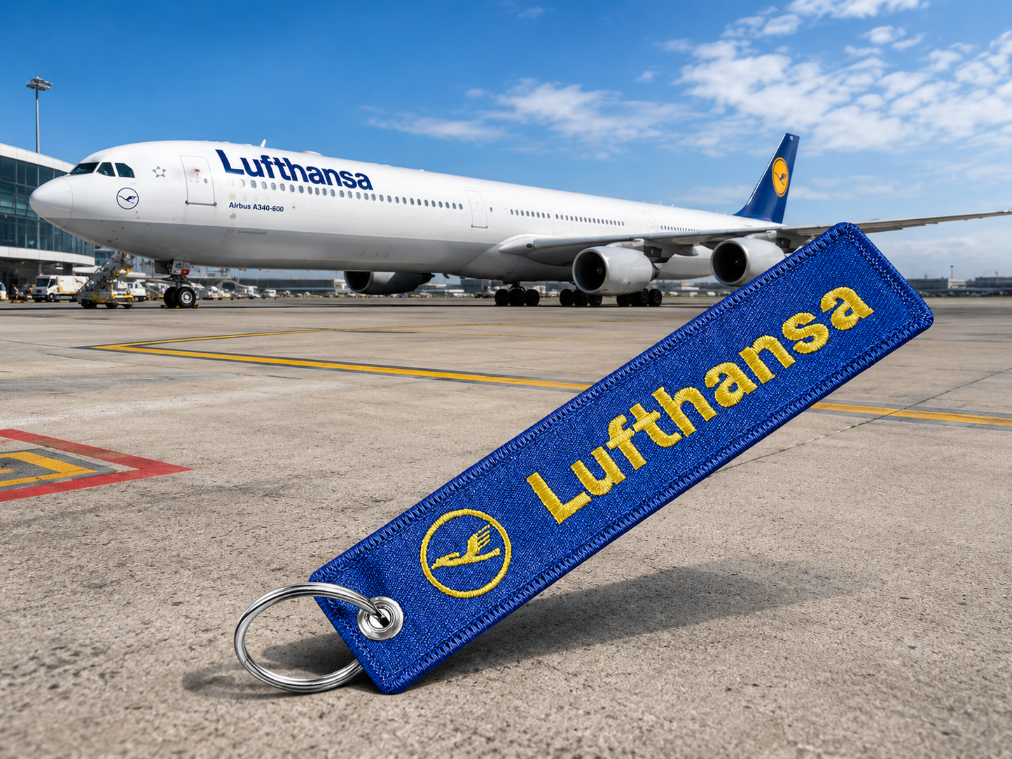 Lufthansa Blue Premium Imported Bagtag-Keychain
