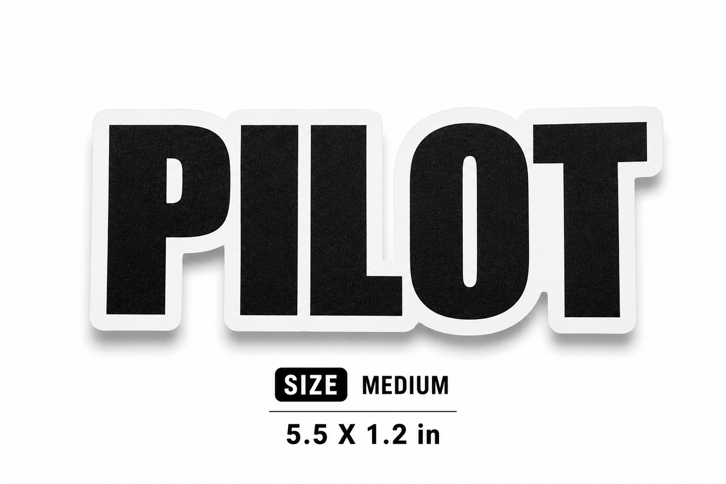 Pilot Vinyl Sticker (Medium 5.5 × 1.2 in)