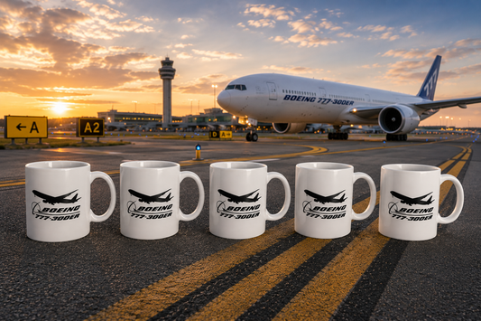 Boeing 777-300ER Ceramic Coffee Mug – 330ML