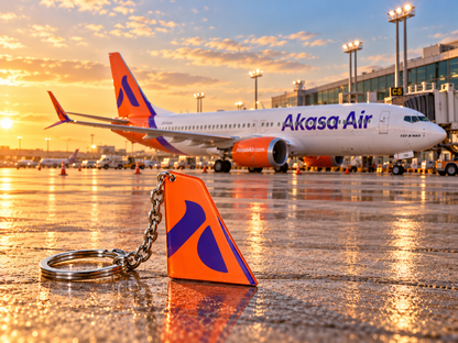 Akasa Air Acrylic Keychain – Premium Aviation Collectible